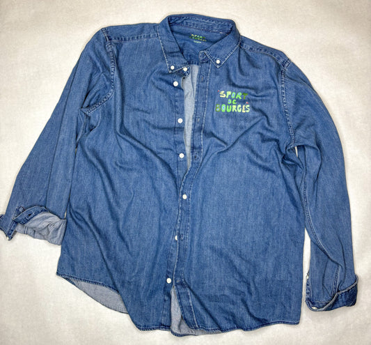 classic denim shirt recto-verso